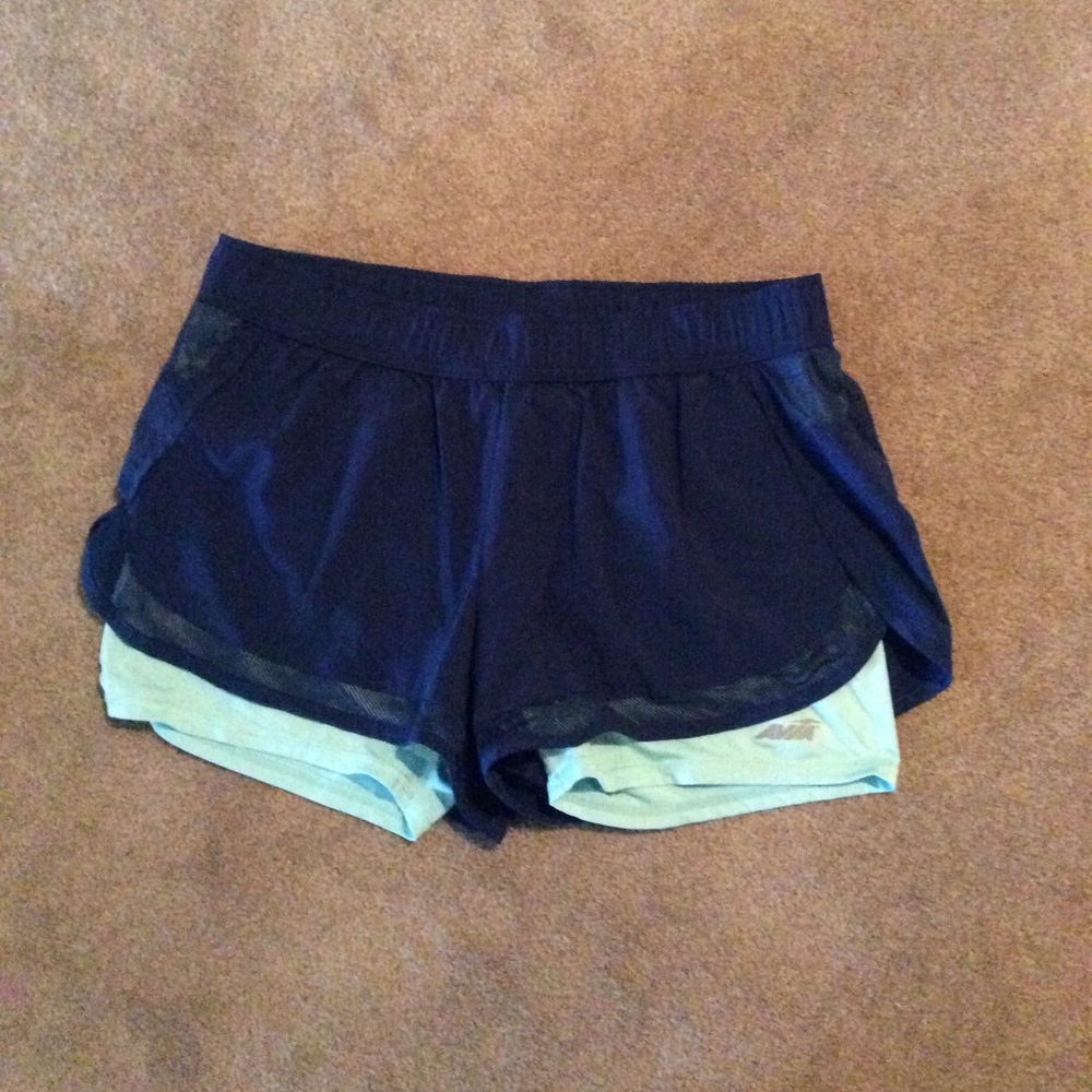 AVIA Blue & Teal Workout Shorts